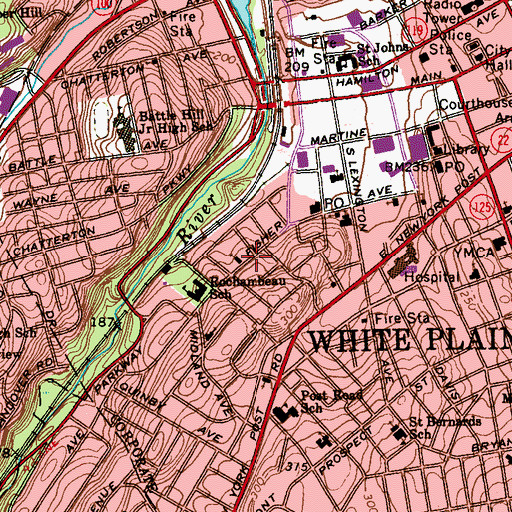 Topographic Map of Full Gospel Tabernacle, NY