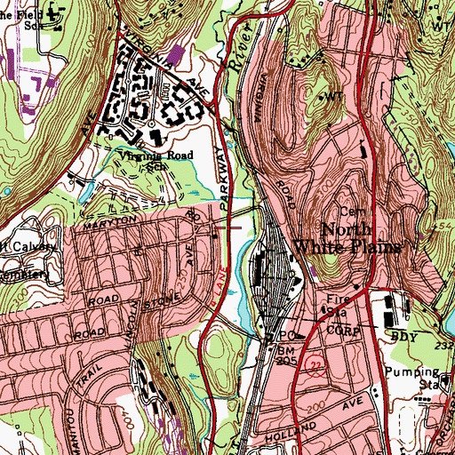 Topographic Map of First Community Baptist Church, NY