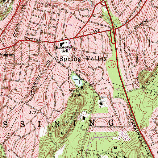 Topographic Map of Ossining Reservoir, NY