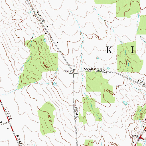 Topographic Map of Dewey Post Office (historical), OH