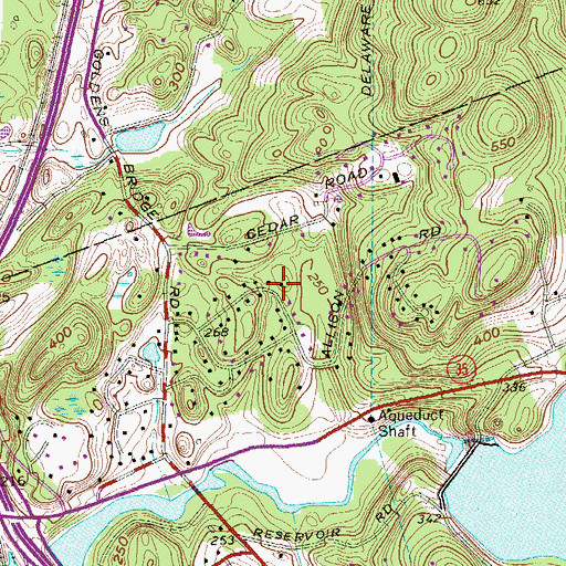 Topographic Map of Katonah Ridge, NY