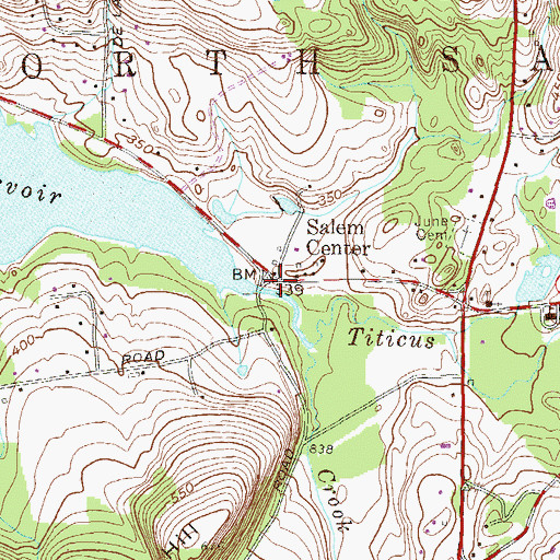 Topographic Map of Mill's Bridge, NY