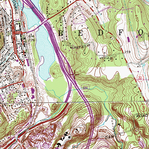 Topographic Map of Interchange 5, NY
