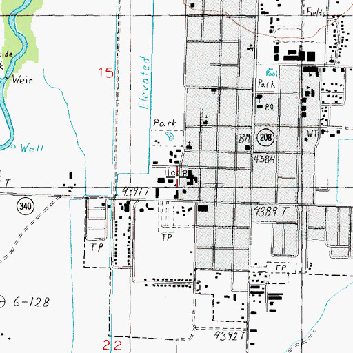 Topographic Map of South Lyon Medical Center, NV