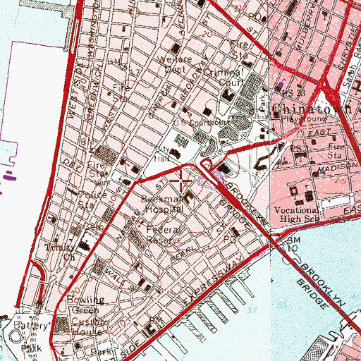 Topographic Map of Morse Building, NY