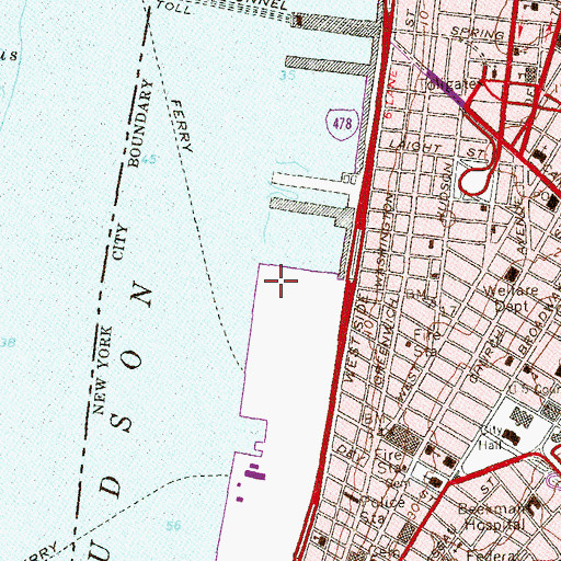 Topographic Map of Governor Nelson A Rockefeller Park, NY