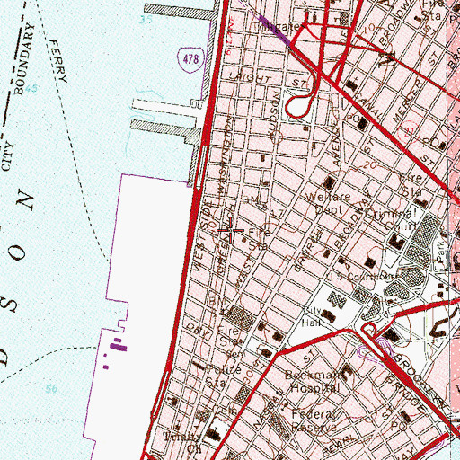 Topographic Map of PS 234 Independence School, NY