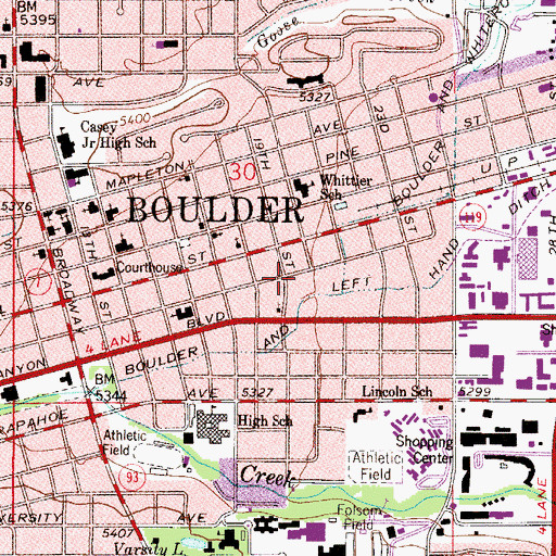 Topographic Map of September School, CO