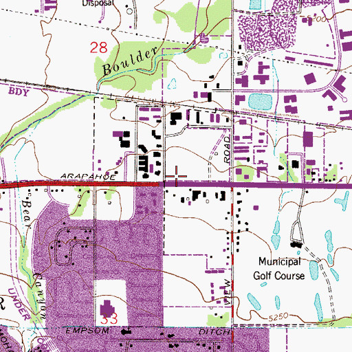 Topographic Map of Van Educational Center, CO