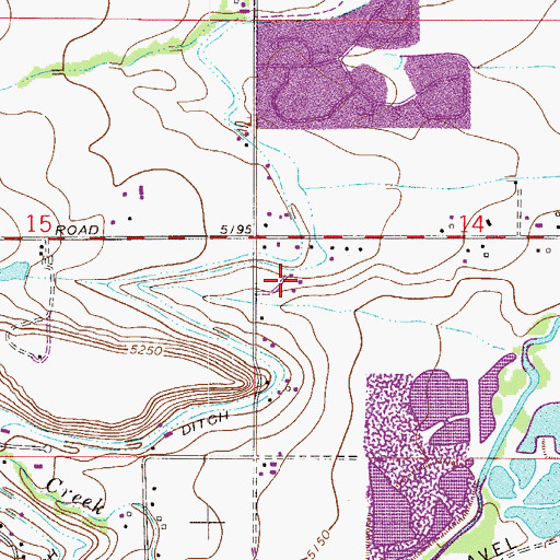 Topographic Map of Mountain Shadows Montessori School, CO