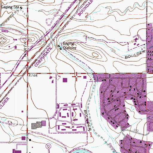 Topographic Map of Gunbarrel Family Medicine, CO