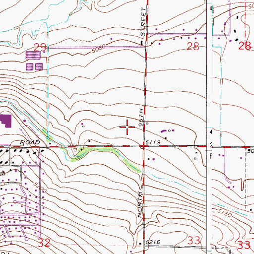 Topographic Map of Rocky Mountain Christian Academy, CO
