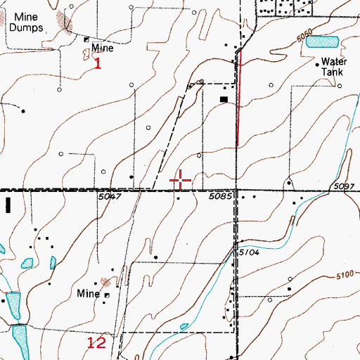 Topographic Map of Mountain View Fire Protection District Station 7 Dacono, CO