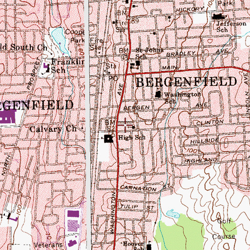 Topographic Map of Living Faith Christian Center, NJ