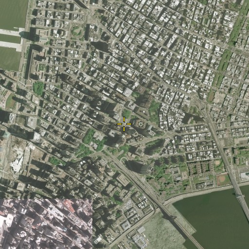 Aerial/Satellite Image of Foley Square, NY