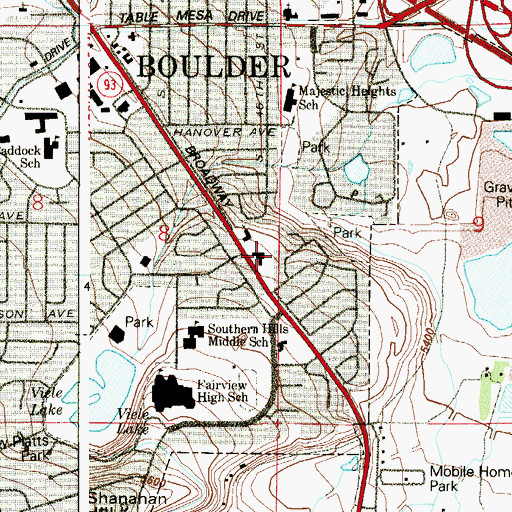 Topographic Map of Shepherds School, CO