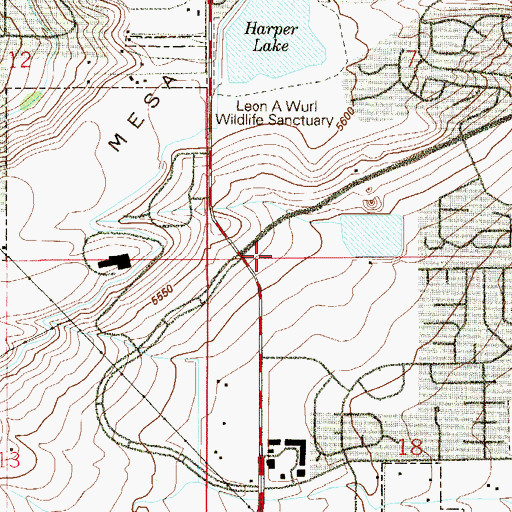 Topographic Map of Louisville Police Department, CO