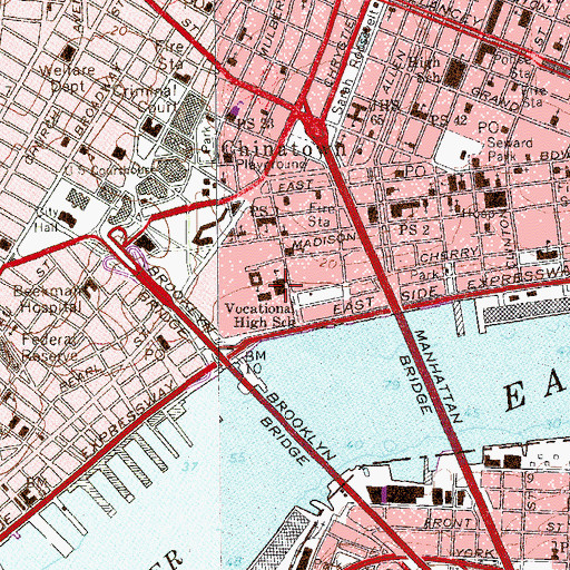 Topographic Map of Public School 126, NY