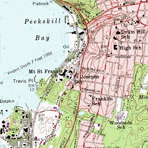 Topographic Map of Saint Joseph's Home, NY
