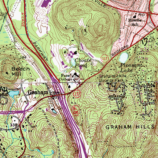Topographic Map of Dyson Hall, NY