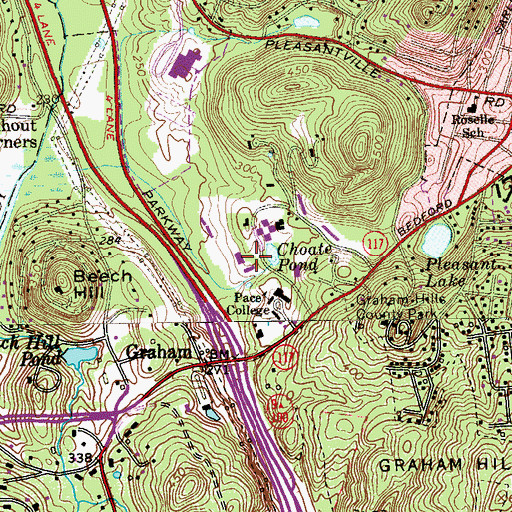 Topographic Map of Lienhard Hall, NY