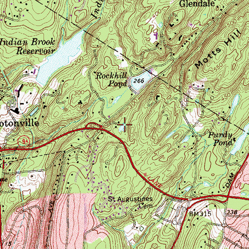 Topographic Map of Ossining Rifle Range (historical), NY