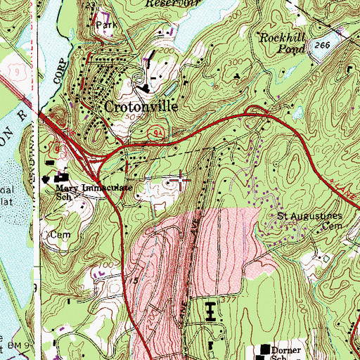 Topographic Map of Grace Hall, NY