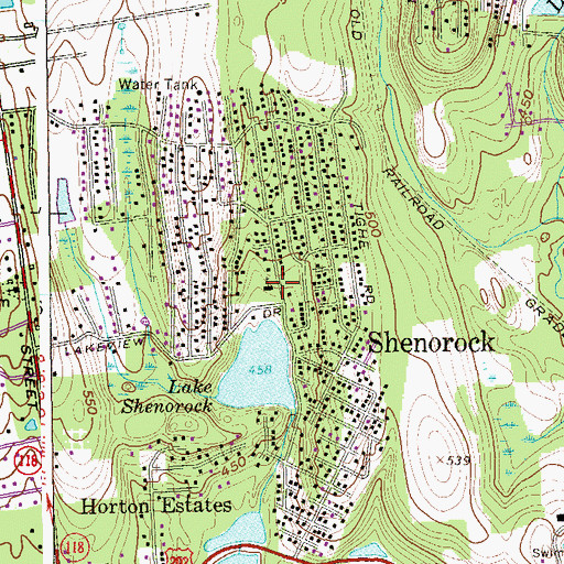 Topographic Map of Hebrew Congregation of Somers, NY
