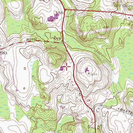 Topographic Map of Pequenakonck Elementary School, NY