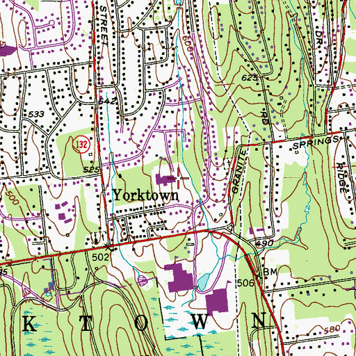 Topographic Map of Mohansic School, NY