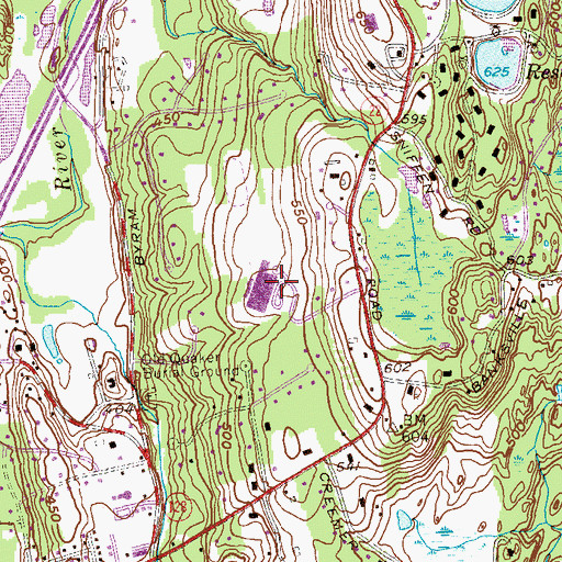 Topographic Map of Byram Hills High School, NY