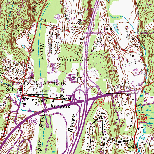 Topographic Map of H C Crittenden Middle School, NY