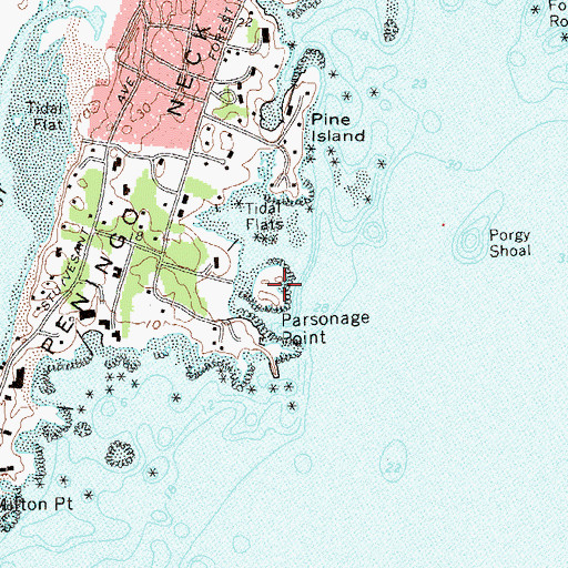 Topographic Map of Flat Rock Island, NY