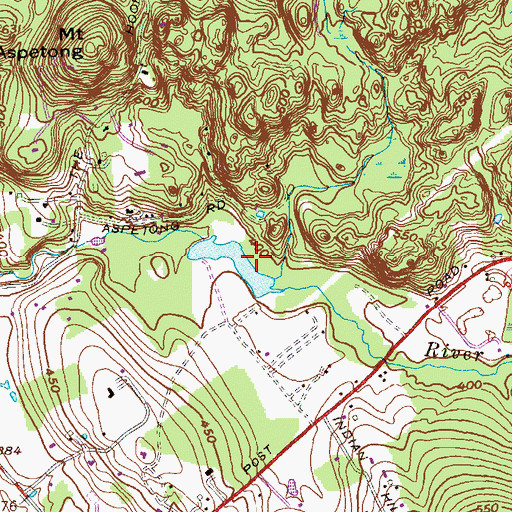 Topographic Map of Beaver Lake, NY