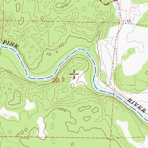 Topographic Map of Spread Eagle Barrens State Natural Area, WI