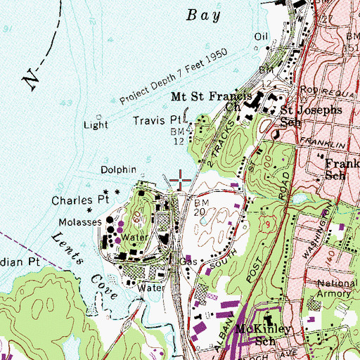 Topographic Map of China Pier, NY