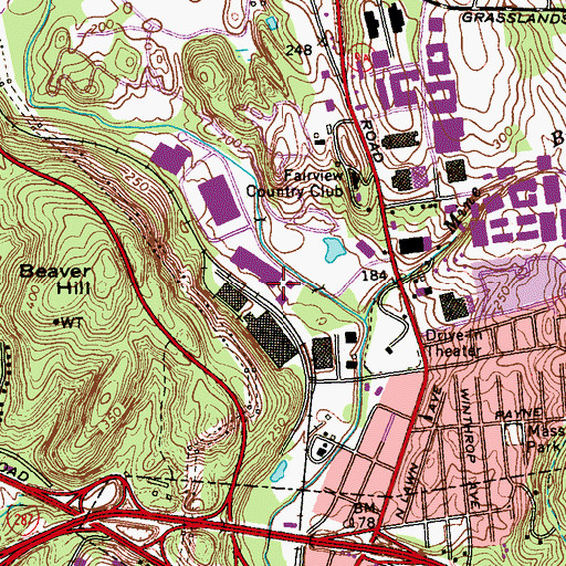 Topographic Map of Elmsford Distribution Center, NY