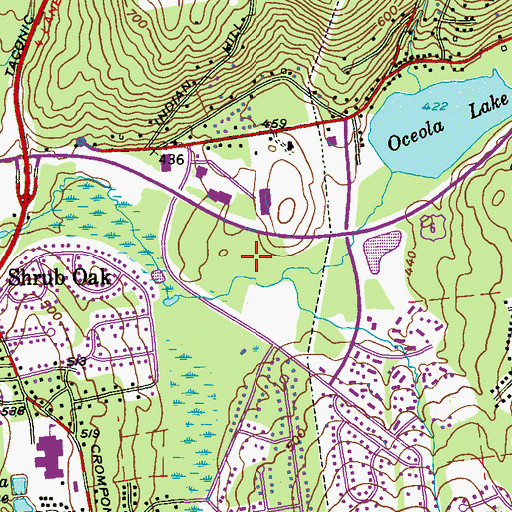 Topographic Map of Jefferson Valley Mall Shopping Center, NY