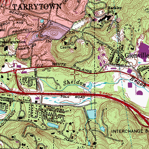 Topographic Map of Tallyrand Office Park, NY