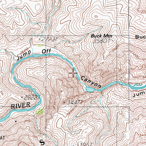 Topographic Map of The Sleeper Rapid, AZ