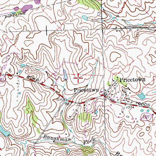Topographic Map of Edythe J Hayes Middle School, KY