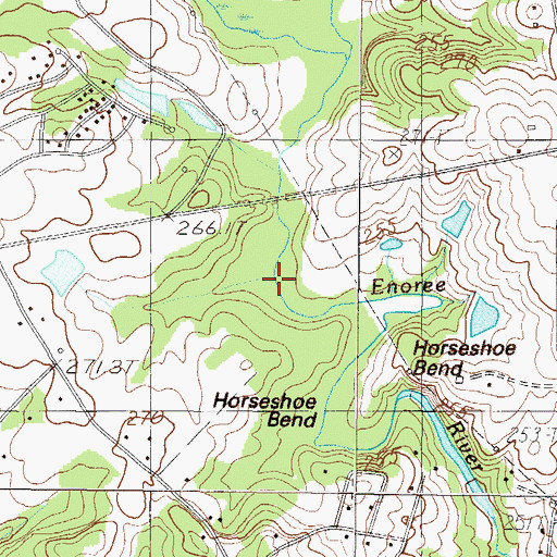 Topographic Map of Enoree Fork Branch, SC