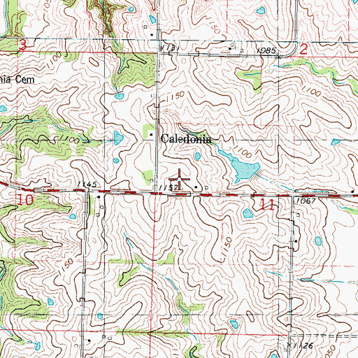 Topographic Map of Baptist Church (historical), IA