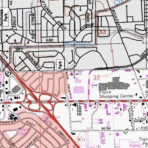 Topographic Map of Al-arqam Islamic School, CA