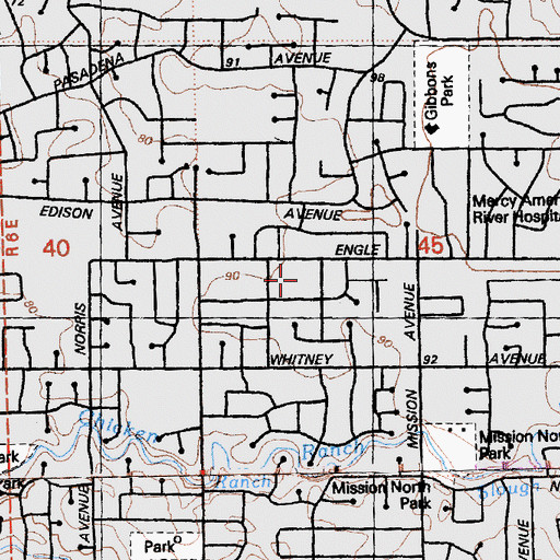 Topographic Map of Aldar Academy, CA