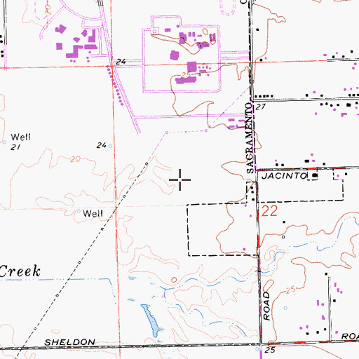 Topographic Map of Barbara Comstock Morse Elementary School, CA