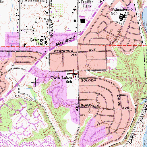 Topographic Map of Bright Horizons School, CA