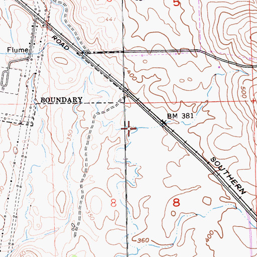 Topographic Map of Broadstone Mall, CA