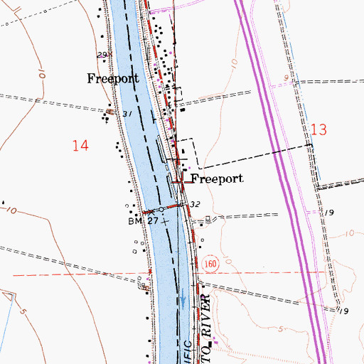 Topographic Map of Cavanaugh Golf Course, CA