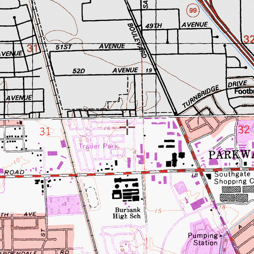 Topographic Map of Childrens Home Connection, Inc, CA